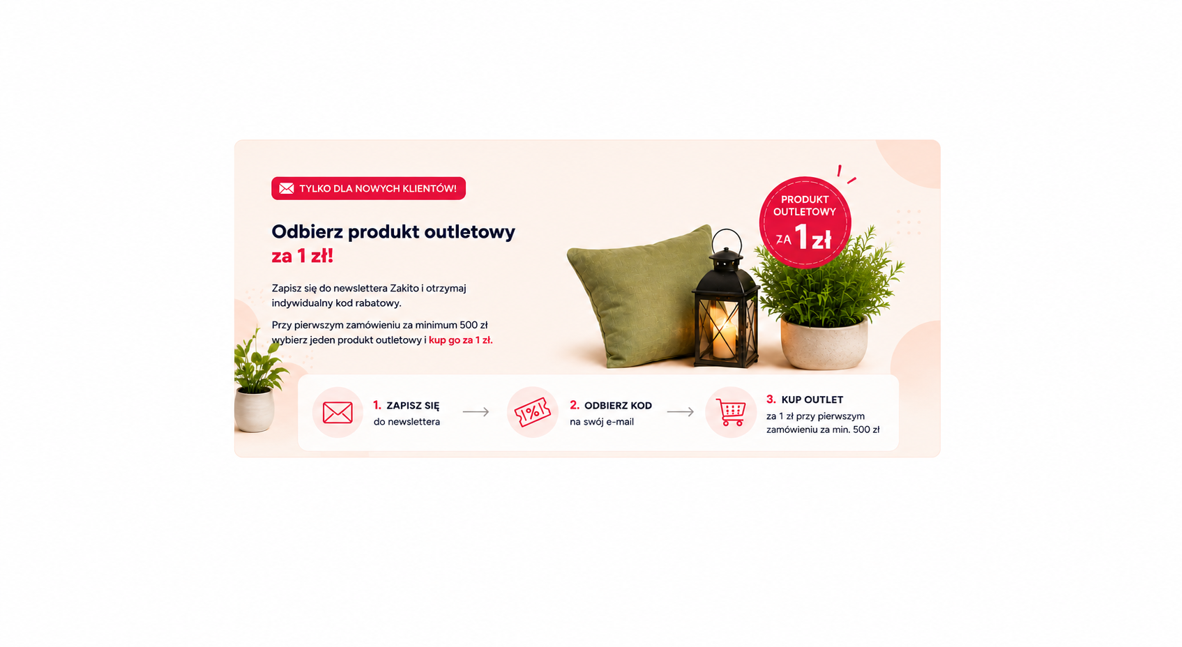 Odbierz produkt outletowy za 1 zł!